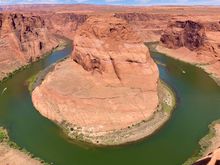Famous horseshoe bend just outside of Page