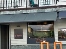 Exterior; the legend under the name of the restaurant reads" Joyas Del Mar," Jewels of the sea.  Indeed!!