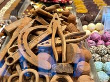 Saw lots of chocolate “tools“ in the windows. Never sample one though.