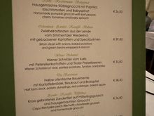 FREISINGER HOF..PORTION OF MENU WITHH PRICES