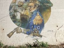 We had to imagine the extraordinary naval battle fought here on Oct 20, 1827 between the Ottomans and a joint navy of British, Russian and French ships, the 30 allied ships triumphing over the much larger Turkish fleet.
