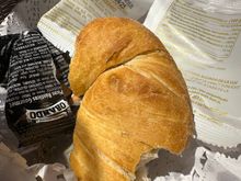 Mangled loaf of excellent bread, and the quintessentially Spanish picos, akin to Italian grissini