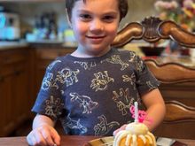 His mom was out of town on business last week and so we celebrated her birthday via FaceTime!