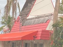Hurricane damaged Dairy Queen 