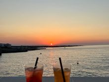 Cocktails at sunset