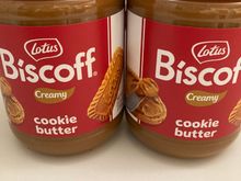 Here’s the cookie butter. It’s just like really soft cookie batter/dough. How many flights of stairs to burn this off???? I just couldn’t resist it anymore. I’ve looked at this stuff for years.

