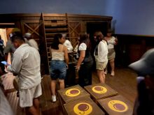 Here is the boat / shaking platform