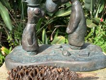 Sculpture on Peter Kingston Walkway and interesting cone (?) from a tree.