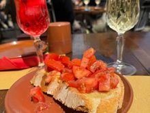 Bruschetta - our lunch at Il Tagliere Medievale