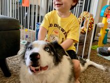 Ethan riding Zora, his constant companion and friend
