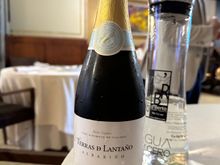 I drank this delicious sparkling Albarino.