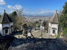 View from one of the landings on the way up