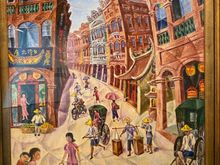 Our favorite painting! Along Dihua Street, Taipei