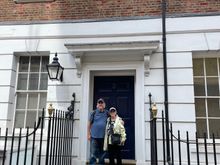 Two Beatle Maniacs in the door way.  There was a lot of pictures of this door in Peter Jackson's documentary Get Back.  This is where the Bobbies were trying to get in to shut down that racket!