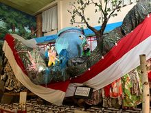 Float in shrine welcome center