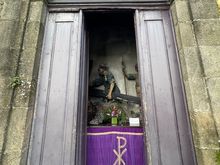 There are a few chapels along the road with 