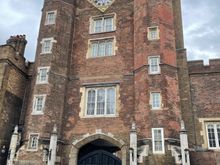 Here's the old digs of the Royals, St. James Palace.  Doesn't look like much outside but I've seen inside photos and it's pretty cool
