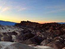 Dusk at Zabriskie Point looking at 