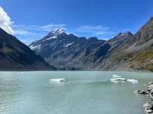 Still some ice in the Hooker lake