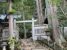 Gentle stairway up to main shinto grounds