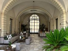 Palazzo Tafuri, lobby.  Hotel has ten rooms.