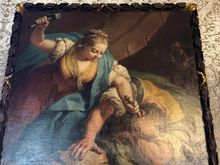 and this painting is on the other side of the decorative console. What did this man do to deserve this???