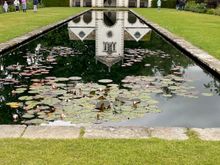 Shot of the Pin Mill at the end of the long narrow pond