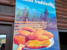 Sign advertising these pastries