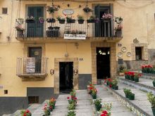 A horizontal view part way up