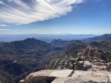 Vista point on Mt Lemmon 