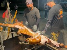 The market contained food and lots of crafts