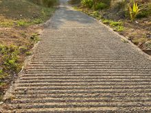 The road back down the hill.  You really need to do this climb before 7AM as it heats up pretty quick here.