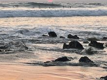 Rocky coast in front of our apartment