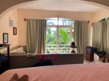 Our bedroom, no kitchen but there is a very nice group kitchen