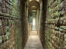 In the subterranean passageways at Kaiserthermen