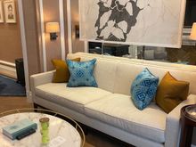 The sitting area in the suite