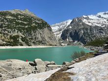 The trail is blocked off from here right now 