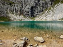 We later hiked back up to the lake