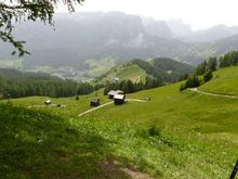 It was a long walk down to Badia (centre of photo)…