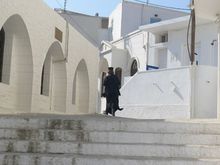 Walking through Naxos town