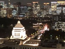 Tokyo night view from our hotel room