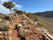Nearing the top of the ridge