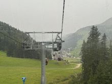 We weren’t sure how we’d get from Selva back to Colfosco. The direct bus only runs a couple of times per day, and our timing wasn’t great. As we passed the Dantercepies lift station on the way into Selva, the lightbulb went on. We could take that lift (different valley—not on our pass, so an extra €17 pp). 