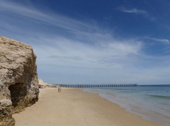 Cliffs by the jetty