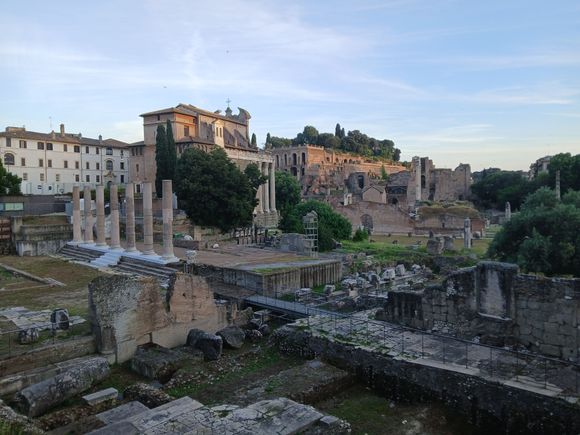 The Forums, view of Capitoline Hill