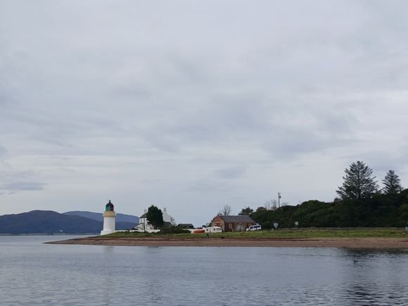 Waiting for the ferry, view of the Ardgour Lighhouse