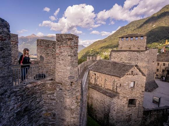 Castle of Bellinzona, 20 min by train from Locarno