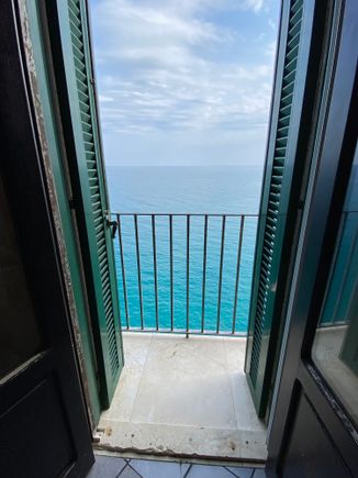 The view from our Airbnb in Polignano a Mare 
