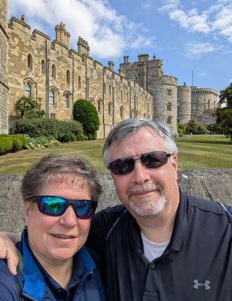Outside Windsor Castle