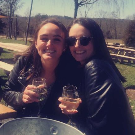 Somebody had a 25th birthday party at a vineyard. 